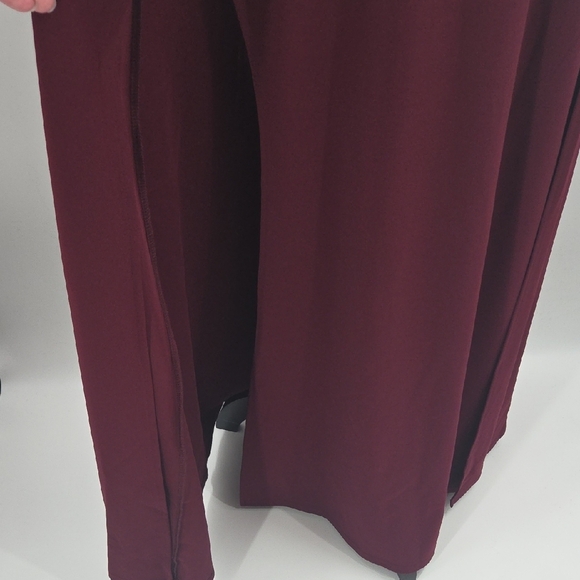 Chic Plum Maxi Dress With Dual Side Slits NWT - Picture 15 of 16